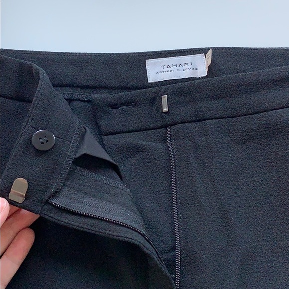 Tahari Wide Leg Cropped Pants - Picture 9 of 10